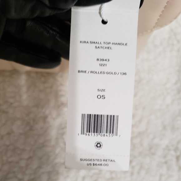 Tory Burch Small Kira Leather Top Handle Satchel - Picture 13 of 13